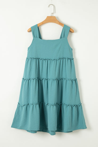 Skobeloff Frilled Tiered Sleeveless Flowy Dress