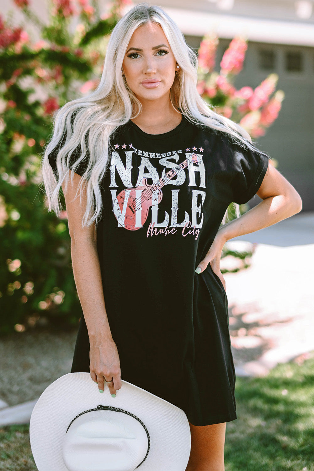 Black Nashville Music Festival Trending T-Shirt Dress